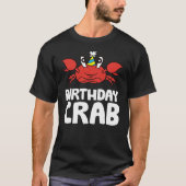 T-shirt Birthday Crab Ocean Birthday Party Funny Crab (Devant)