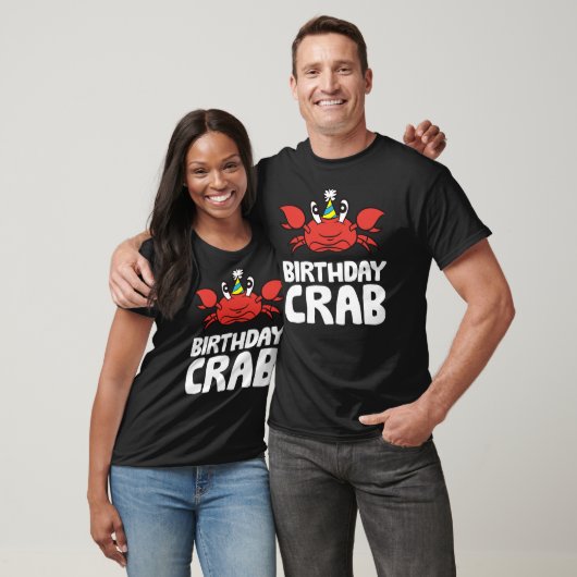 T-shirt Birthday Crab Ocean Birthday Party Funny Crab (Unisexe)