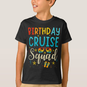T-shirt Birthday Cruise Squad Croisière Vacances Boy