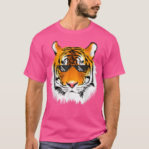 T-shirt Birthday  For Boy Cool Tiger Animal Party Piel Gla