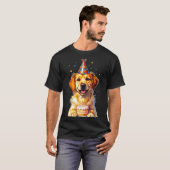 T-shirt Birthday Golden Retriever, Party Dog  (Devant entier)