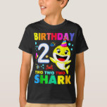 T-shirt Birthday Kids Shark Shirt 2 years old 2nd Shirt<br><div class="desc">Birthday Kids Shark Shirt 2 years old 2nd Shirt Family T-Shirt</div>