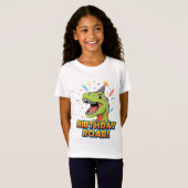 T-Shirt Birthday Roar Cute Dinosaur Birthday Party Design (Devant entier)
