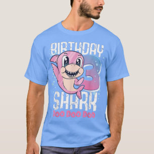 T-shirt Birthday Shark 3e Birthday Girl Shark 3 Years
