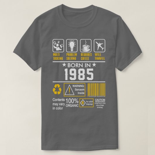 T-shirt Birthday Venin Ideas Born (Design devant)