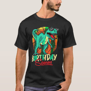 T-shirt Birthdaysaurus Anniversaire Saurus Dinosaur Famill