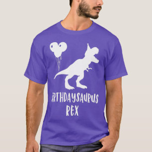 T-shirt Birthdaysaurus Chemise Funny Rex Dinosaur Annivers