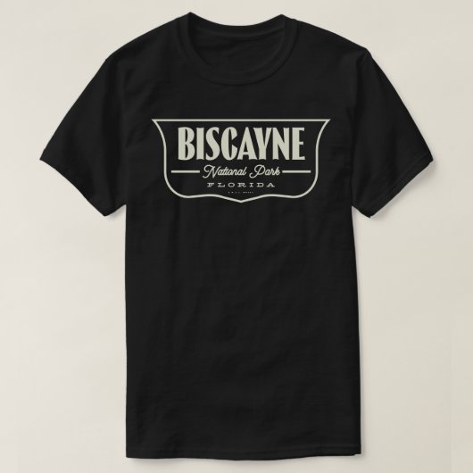 T-shirt Biscayne National Park Shield Tan (Design devant)