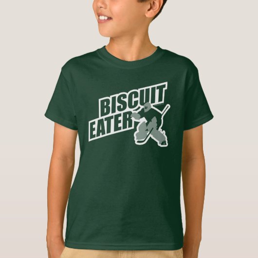 T-shirt Biscuit Eater (gardien de hockey) (Devant)