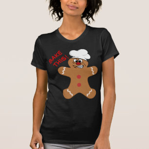 T-shirt Biscuit fâché de bonhomme en pain d'épice