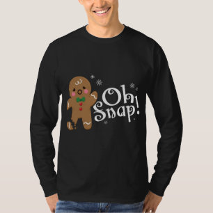 T-shirt Biscuit Homme Gingerbread Biscuit Oh Snap! Noël