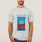 T-shirt biscuits d'animal de chololate (Devant)