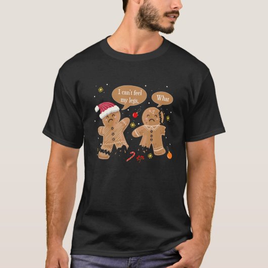 T-shirt Biscuits de Noël amusant Gingerbread Oh Snap Bakin (Devant)