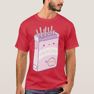 T-shirt Biscuits de pêche mignonne Biscuit Sticks Snack
