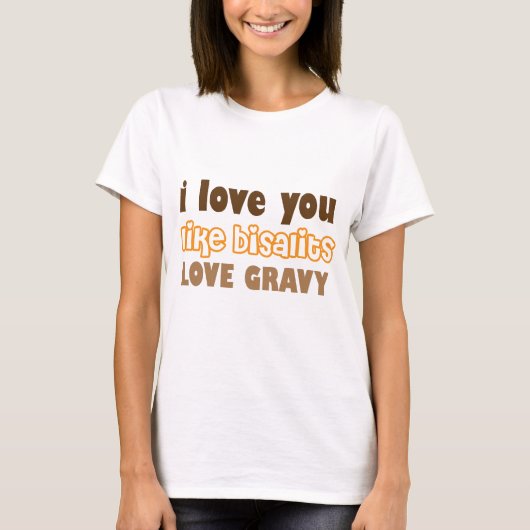 T-shirt Biscuits Love Gravy Rustique (Devant)