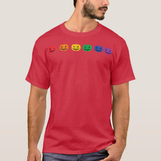 T-shirt Biseual Pride Bi Halloween Pumpkin Bioween LGBT