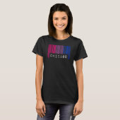 T-shirt Bisexual Barcode Pride Chicago Illinois Queer Aest (Devant entier)