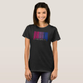 T-shirt Bisexual Barcode Pride Washington Dc Queer Aesthet (Devant entier)