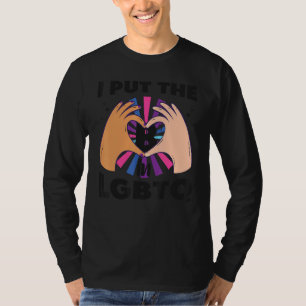 T-shirt Bisexual Bi Fierté Drapeau J'Ai Mis B Dans Lgbtq