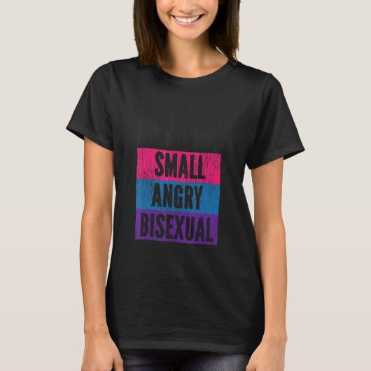 T-shirt Bisexual Bi Pride Drapeau Je suis comme Hamilton S (Devant)