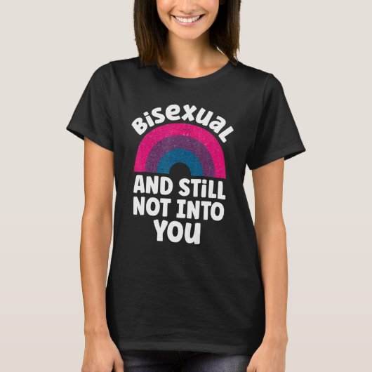 T-shirt Bisexual Bi Pride Drapeau Rainbow Bisexual Et Touj (Devant)