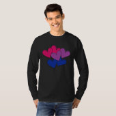 T-shirt Bisexual Bi Pride Valentine's Day LGBTQ LGBT Subtl (Devant entier)