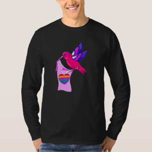 T-shirt Bisexual Bird Humid Bird Bi Pride LGBTQ Rainbow