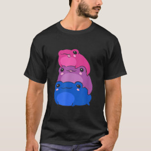 T-shirt Bisexual Drapeau Couleur Frog Subtle Bi Pride LGBT