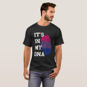T-shirt Bisexual Fierté ADN marque de miniature Bisexual d (Devant entier)