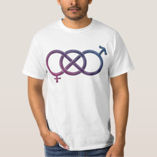 T-shirt Bisexual Fierté Drapeau de couleur Genre Symbole d