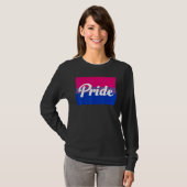 T-shirt Bisexual Gay Pride Rainbow Word Design (Devant entier)