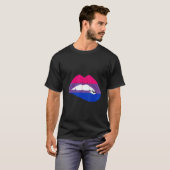 T-shirt Bisexual Lips Bi Pride Bisexual Flag LGBTQ Bisexua (Devant entier)