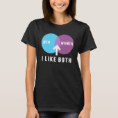 T-shirt bisexual men women i like both venn diagram lgbt p (Devant)