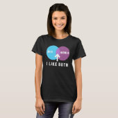 T-shirt bisexual men women i like both venn diagram lgbt p (Devant entier)
