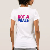 T-shirt Bisexual Not Phase Heart Custom Word Art (Dos)