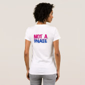 T-shirt Bisexual Not Phase Heart Custom Word Art (Dos entier)