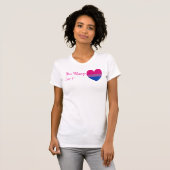 T-shirt Bisexual Not Phase Heart Custom Word Art (Devant entier)