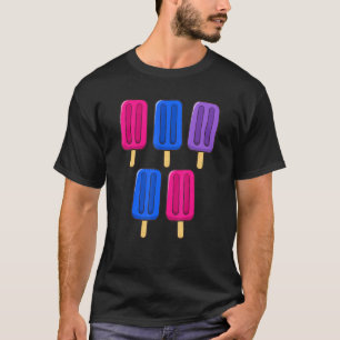T-shirt Bisexual Popsicles 4 juillet Bisex Bi Subtle Pri