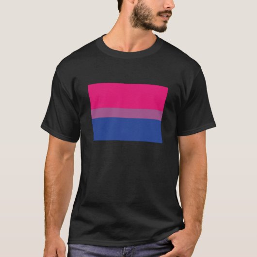 T-shirt Bisexual Pride Flag Proud Bisexuality Bi Love LGBT (Devant)