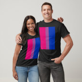 T-shirt Bisexual Pride Flag Rotated  For Bi People Who Lik (Unisexe)
