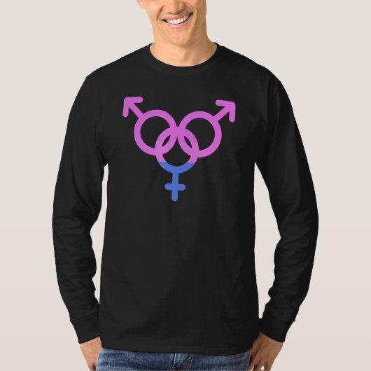 T-shirt Bisexual Pride Lgbtqia Love Support Bi Hommes Femm (Devant)
