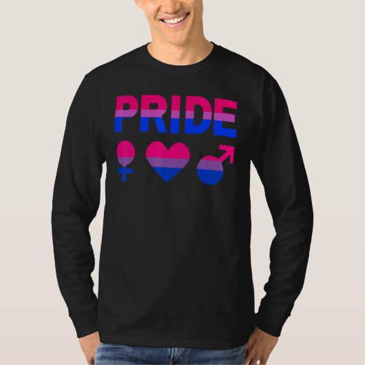 T-shirt Bisexual Pride Lgbtqia Love Support Bi Hommes Femm (Devant)