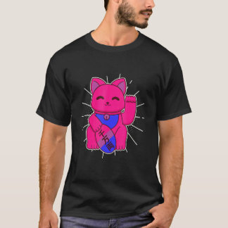 T-shirt Bisexual Pride Lucky Cat LGBTQ+ Asexuality