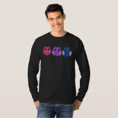 T-shirt Bisexual Pride Owl Bi LGBTQ  1 (Devant entier)