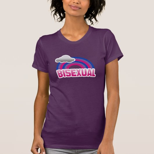 T-SHIRT BISEXUAL RAINBOW (Devant)