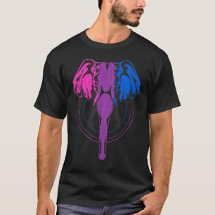 T-shirt Bisexualité de l'égalité Lgbt Drapeau Elephant Bi