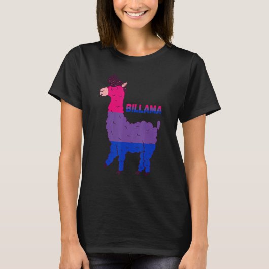 T-shirt Bisexuality Llama Bisexual Flag Bi LGBTQ Bisexual  (Devant)