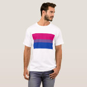 T-shirt bisexuel de fierté (Devant entier)