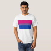 T-shirt bisexuel de fierté (Devant entier)