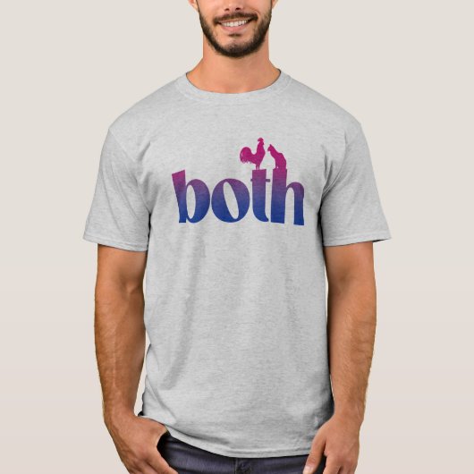 T-shirt Bisexuel Les Deux (Devant)